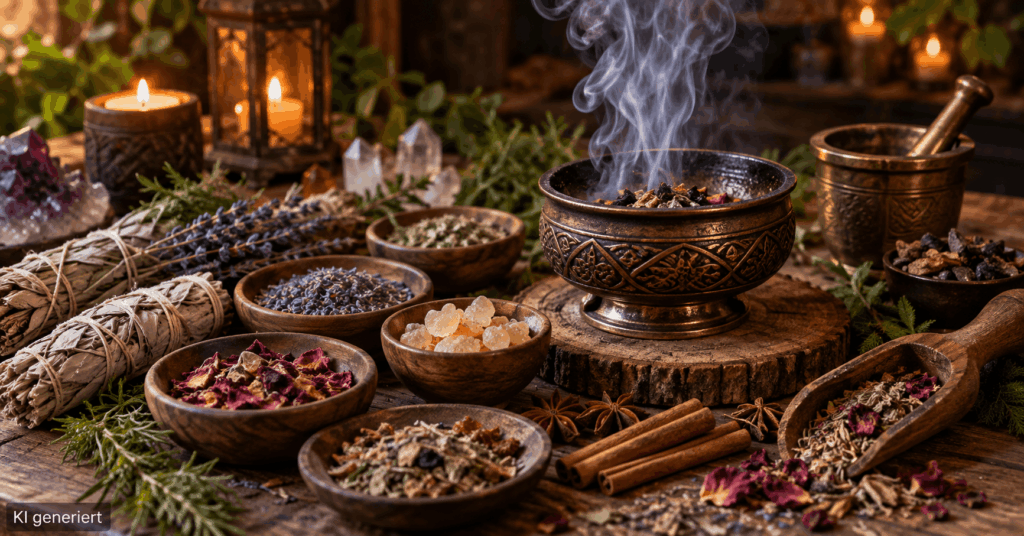 Räucherrituale Halloween, Räuchern Herbst, Kräuter räuchern, Räucherritual zu Hause, Räucherwerk Anleitung