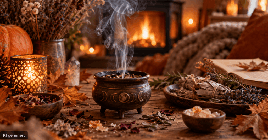 Räucherrituale Halloween, Räuchern Herbst, Kräuter räuchern, Räucherritual zu Hause, Räucherwerk Anleitung