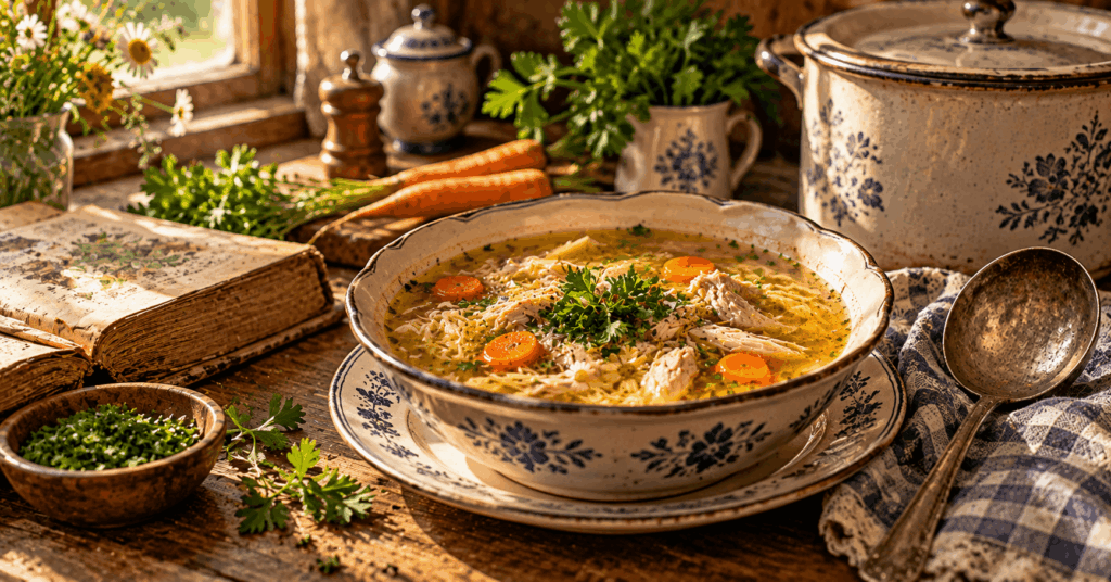 klassische Suppen, Suppen wie bei Oma, alte Suppenrezepte, traditionelle Suppen, einfache Suppenrezepte, Hausmannskost Rezepte, Omas Suppenrezepte, Kartoffelsuppe mit Kräutern, Fleischklößchensuppe, Blumenkohlcremesuppe, Graupensuppe mit Rindfleisch, Hühnersuppe mit Nudeln, Erbsensuppe mit Würstchen