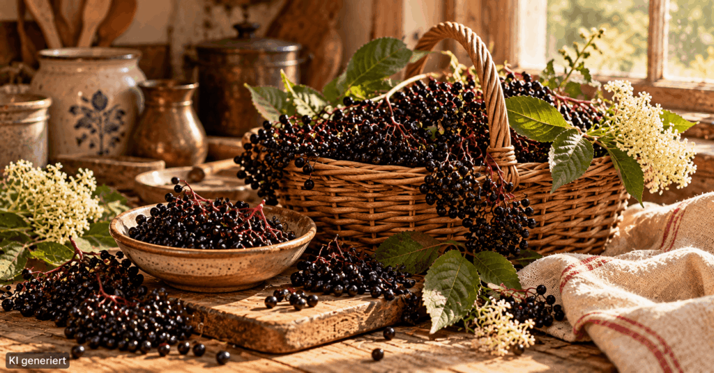 Holundersirup selber machen, Holunderbeeren Sirup Rezept, Holunder Sirup mit Ingwer, Holunderbeeren Hausmittel, Holunderbeeren Rezept, Immun Sirup selber machen, Holundersirup mit Honig, Holunder Ingwer Sirup, Hausmittel Herbst, Holunderbeeren verarbeiten