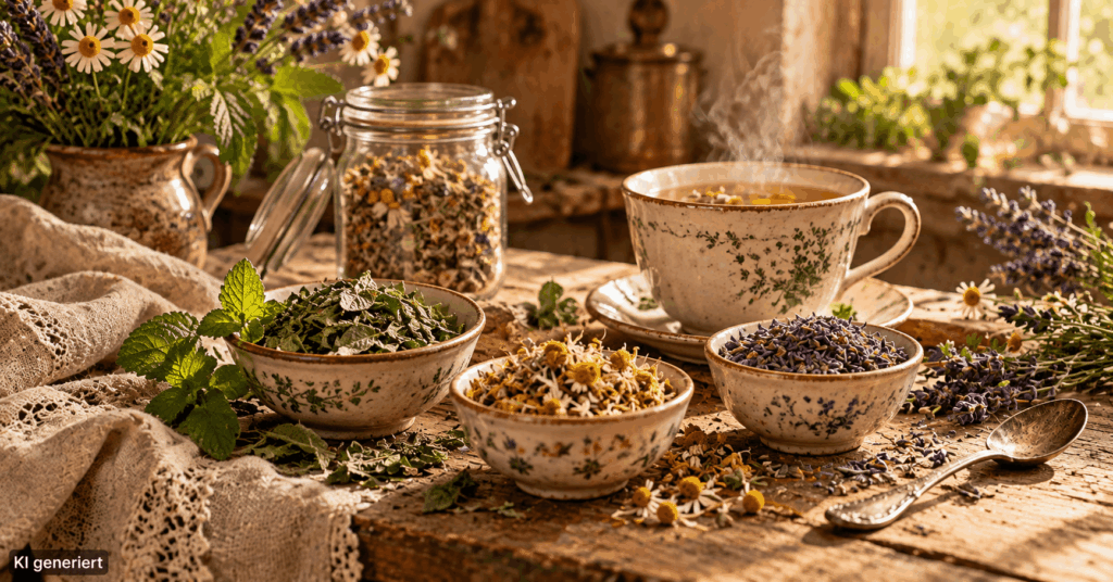 Kräuter bei Stress, natürliche Kräuter gegen Stress, Kräuter zur Entspannung, Tee gegen Stress, Melisse gegen Stress, Lavendel bei Stress, Passionsblume Stress, Ashwagandha Stress, Kamillentee Entspannung, Zitronenverbene Tee, Kräuter für innere Ruhe, Kräutertee gegen innere Unruhe